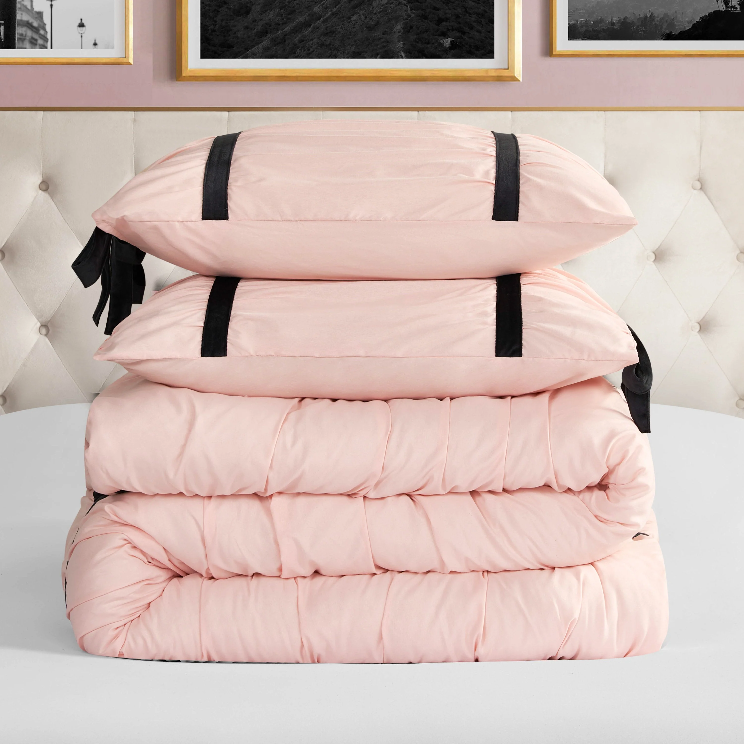 Amelie Bows Ruched Comforter Set - Image 5