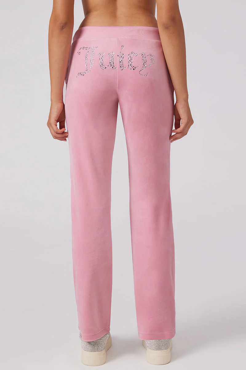 Angel Couture Big Bling Velour Track Pants - Image 2