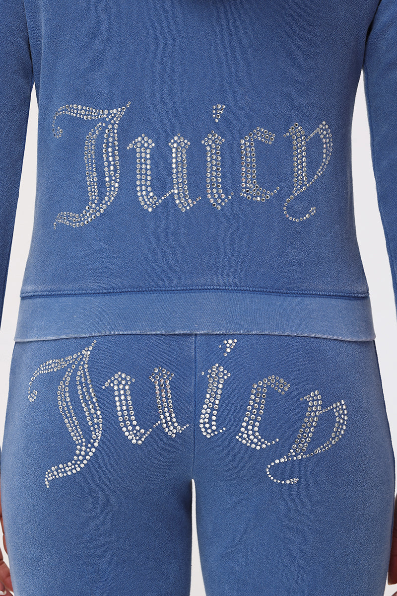 Big Bling Towel Terry Zip Hoodie - Image 4