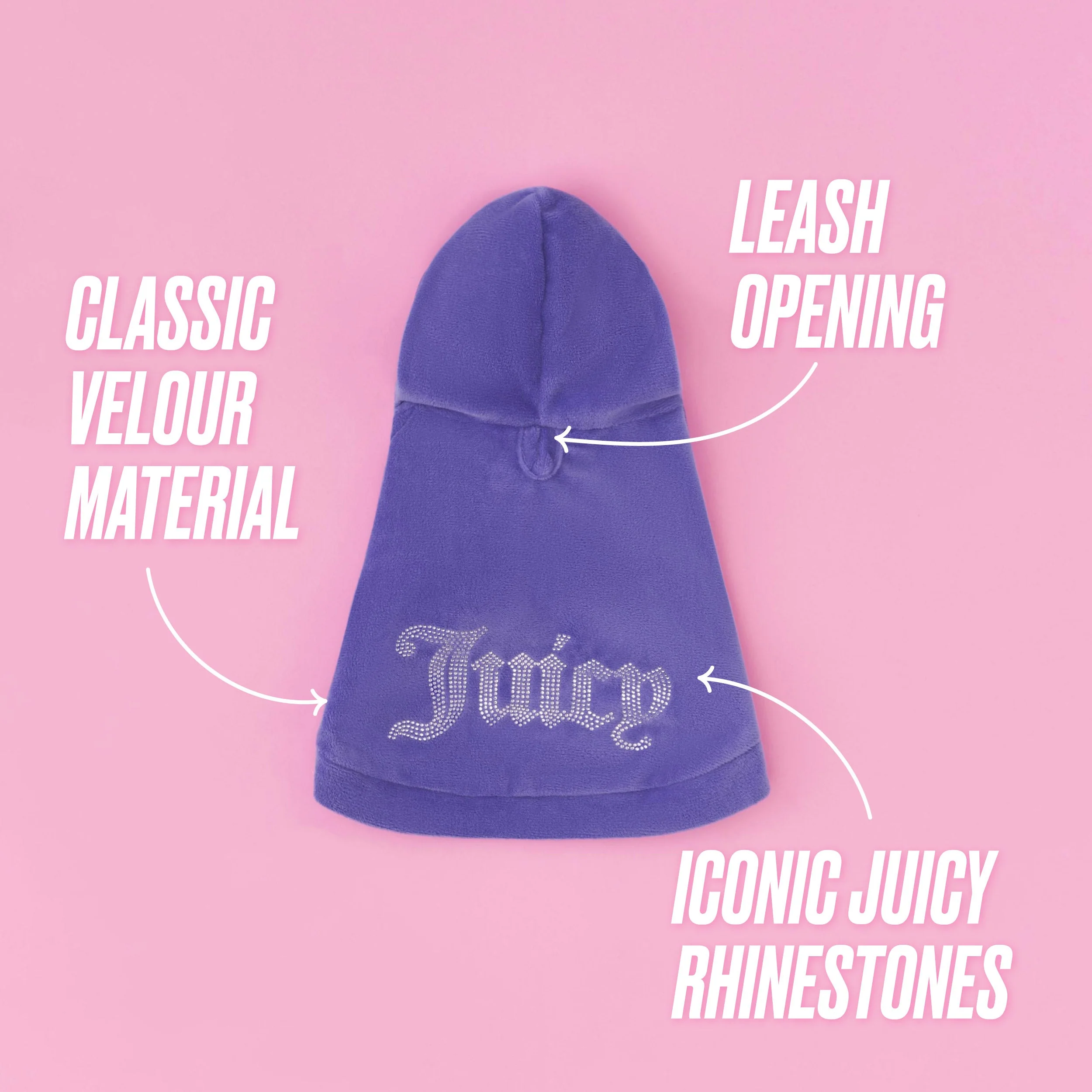 Bling Velour Pet Hoodie - Image 7