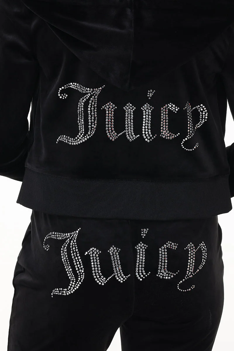 Custom Zodiac OG Big Bling Velour Hoodie - Image 3