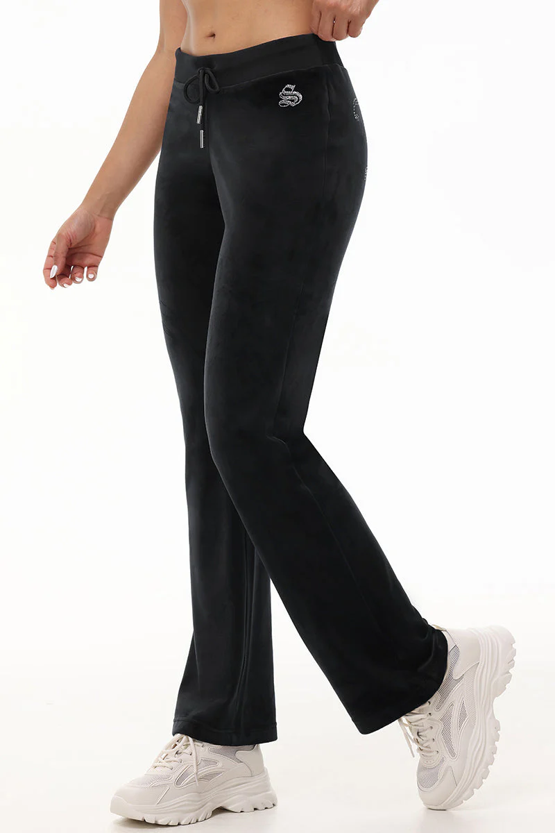 Custom Initial OG Big Bling Velour Track Pants - Image 21