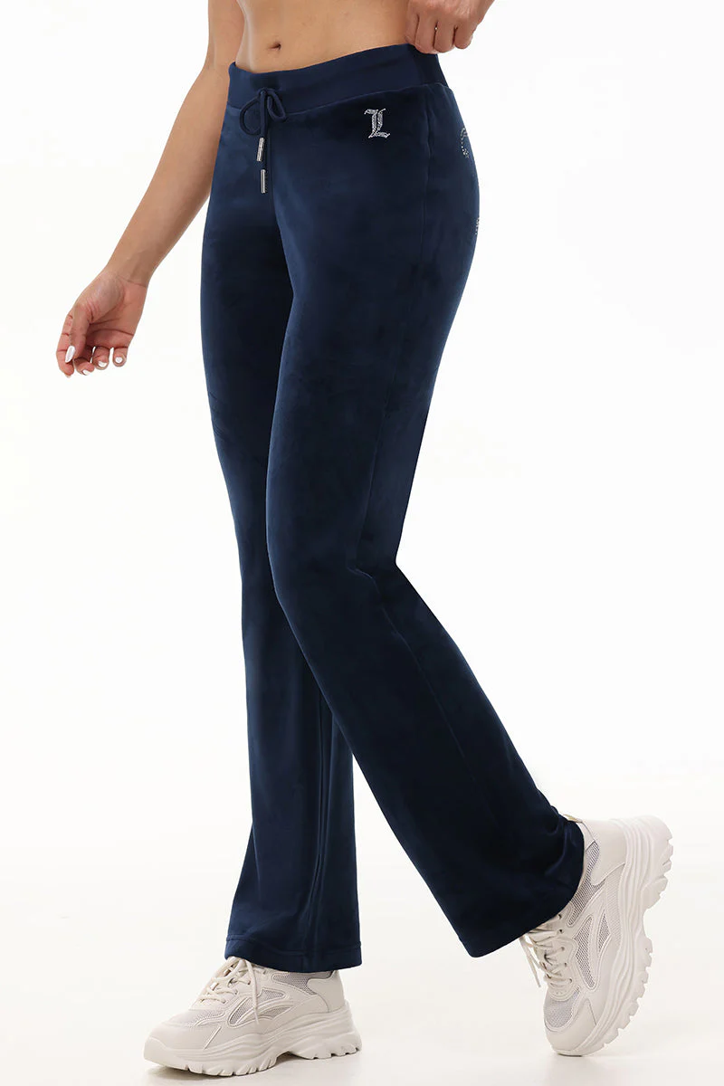 Custom Initial OG Big Bling Velour Track Pants - Image 15