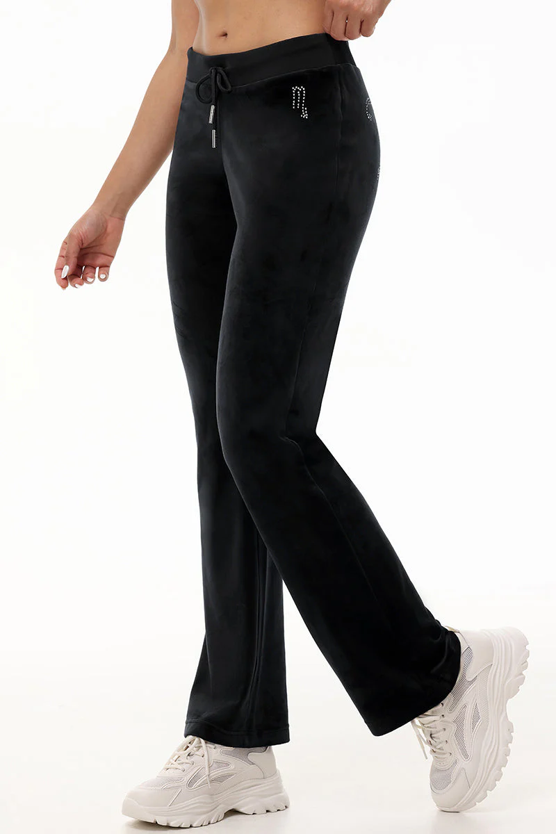 Custom Zodiac OG Big Bling Velour Track Pants