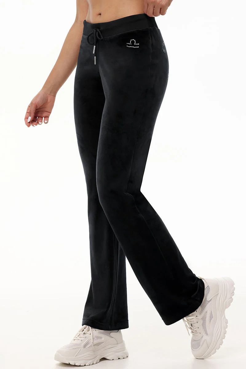 Custom Zodiac OG Big Bling Velour Track Pants - Image 9