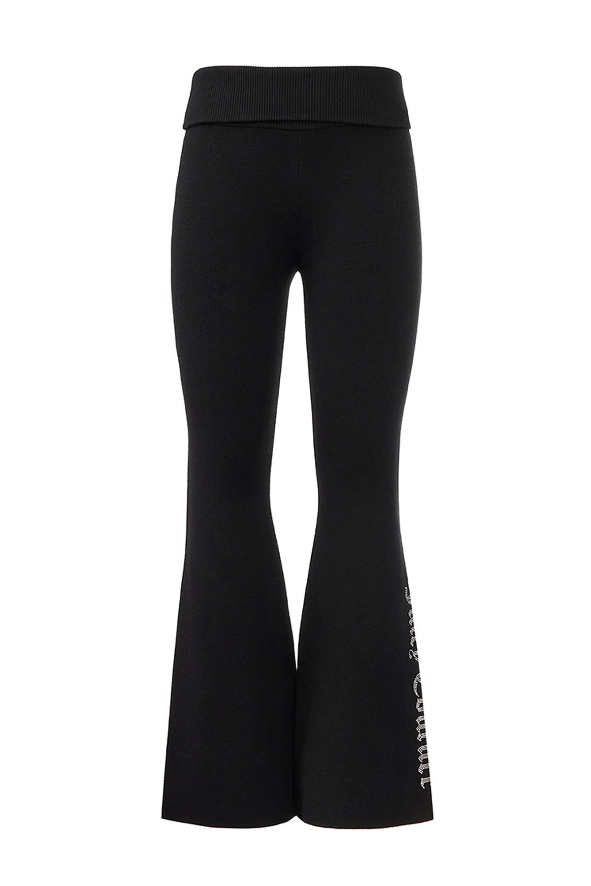 Fold Over Knit Wide Leg Pants - Image 6