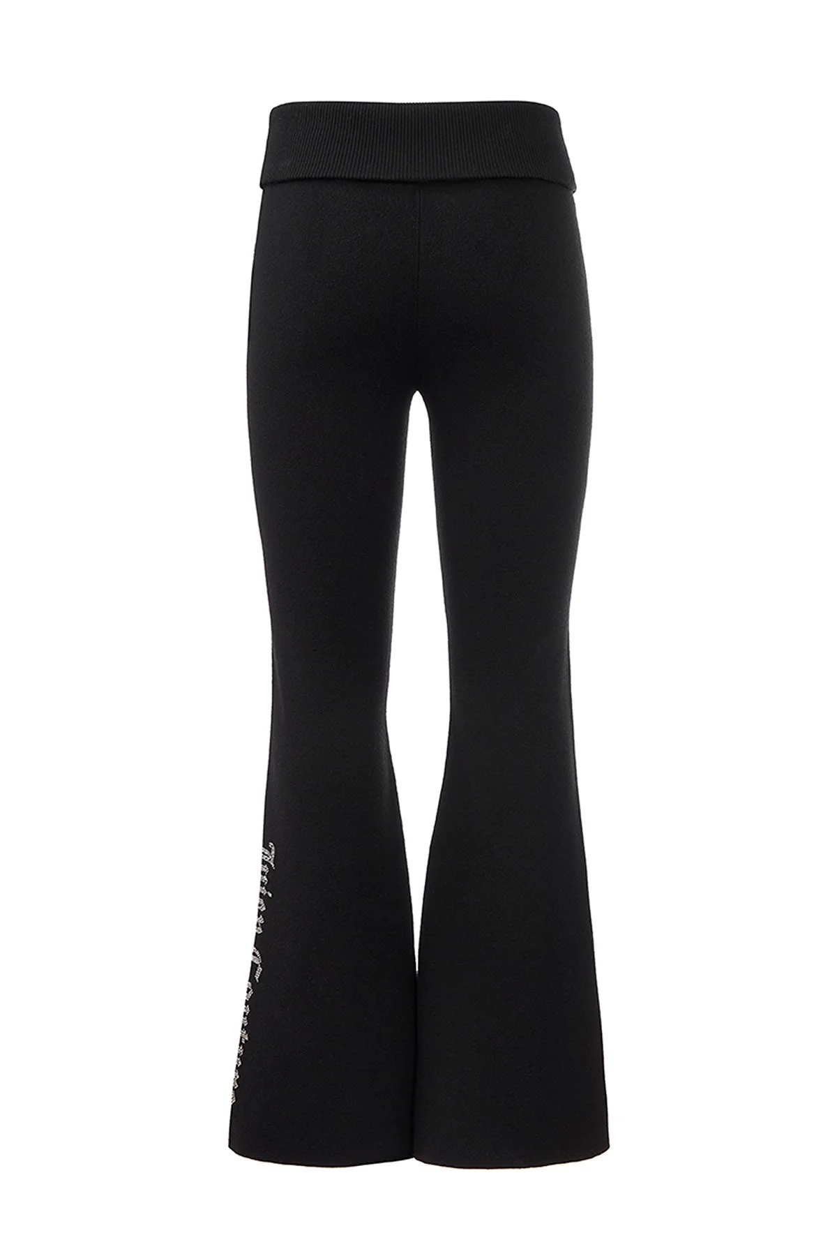 Fold Over Knit Wide Leg Pants - Image 8