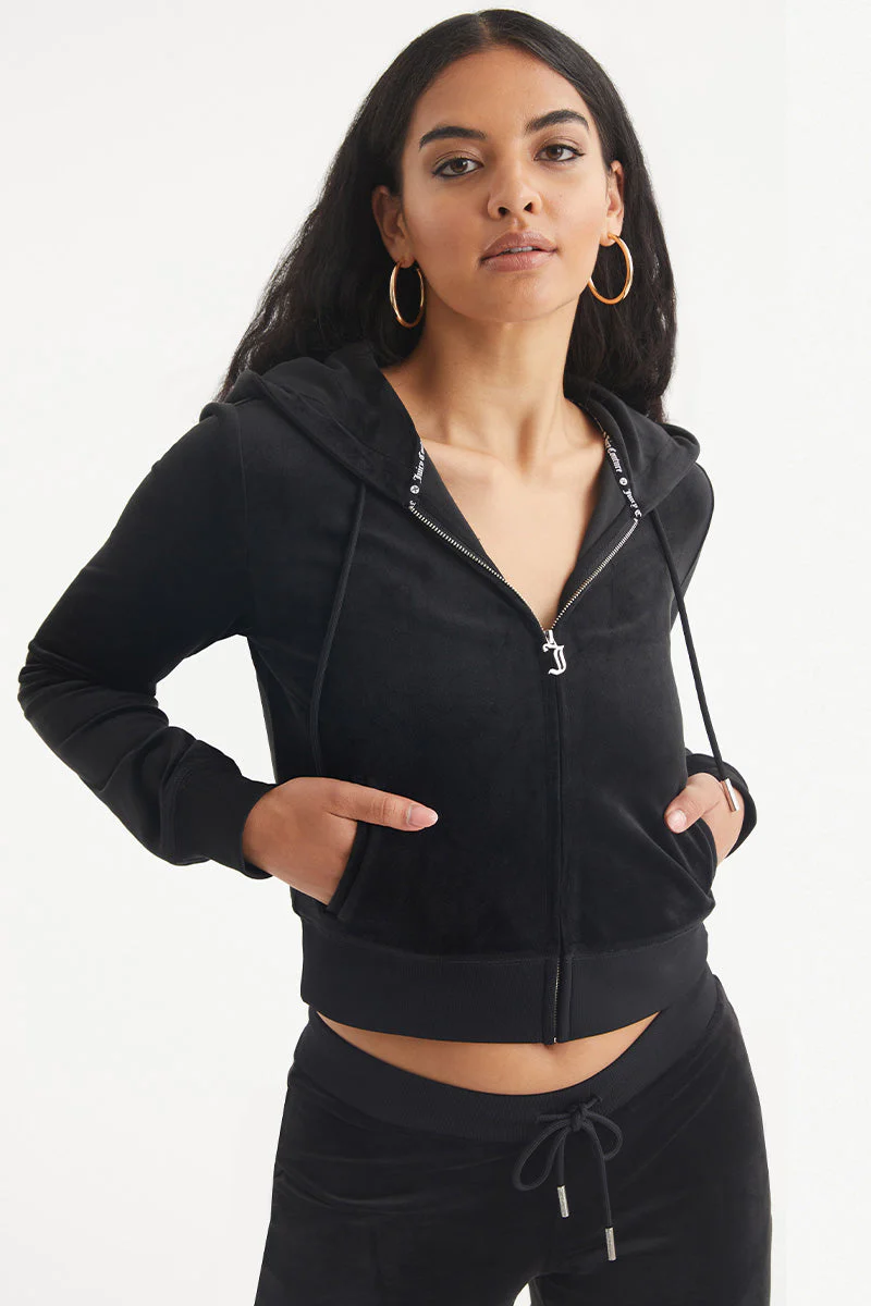 Gemini Customizable Big Bling Velour Hoodie - Image 2