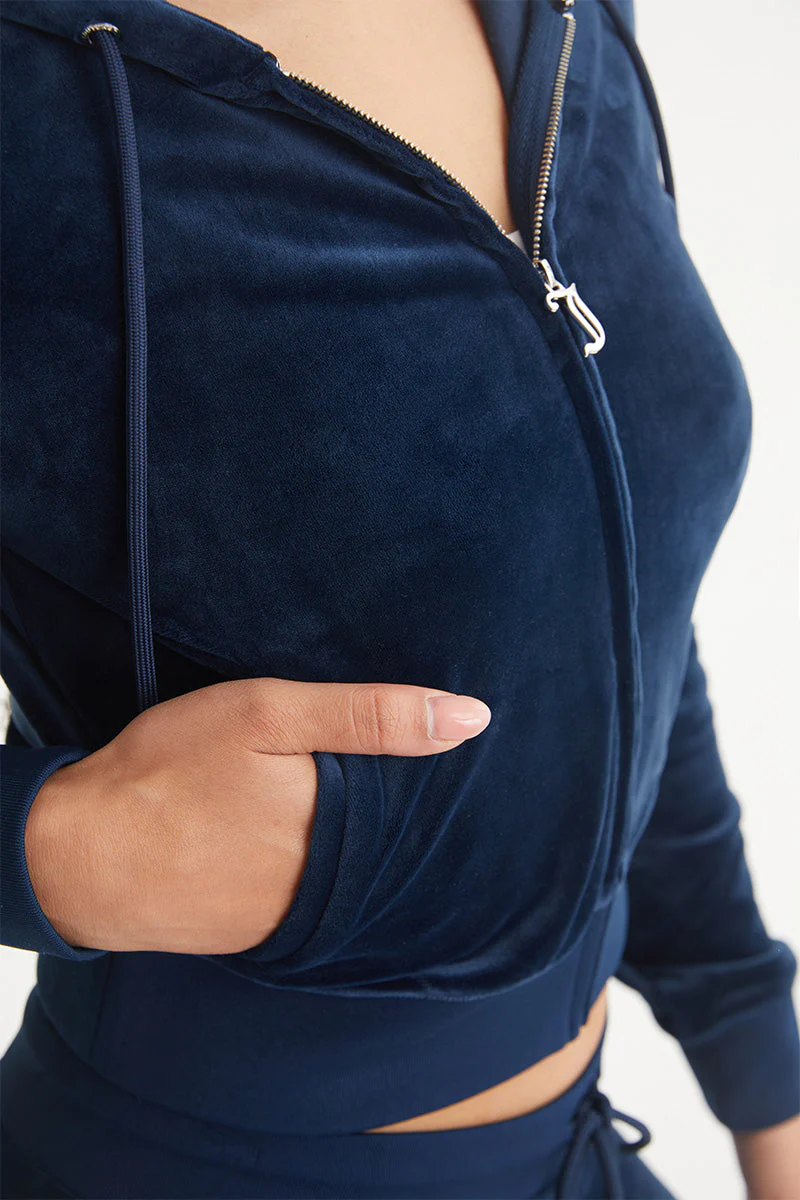 Gemini Customizable Big Bling Velour Hoodie - Image 6