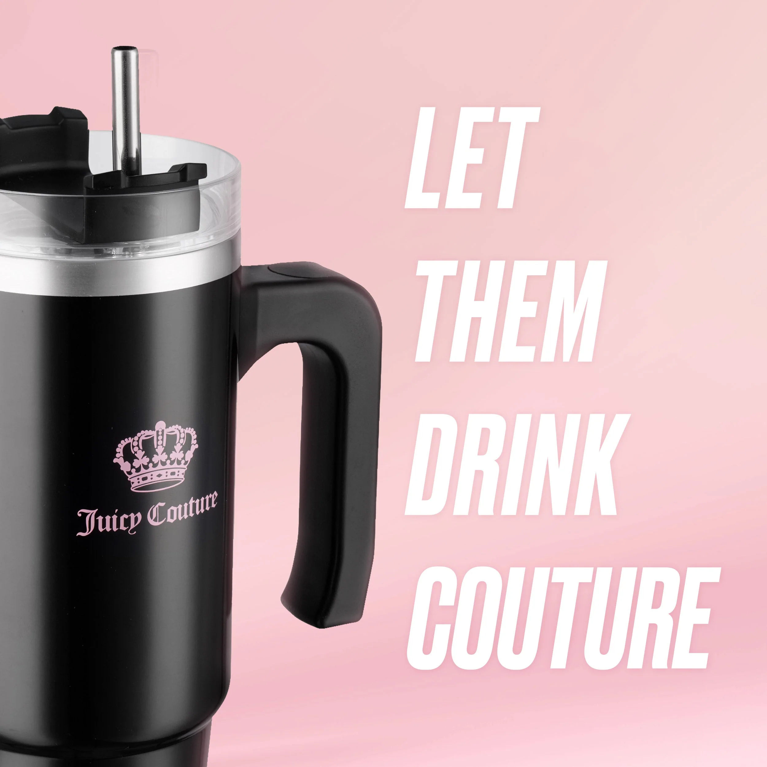Glam Logo Stainless Steel Water Bottle - Image 5