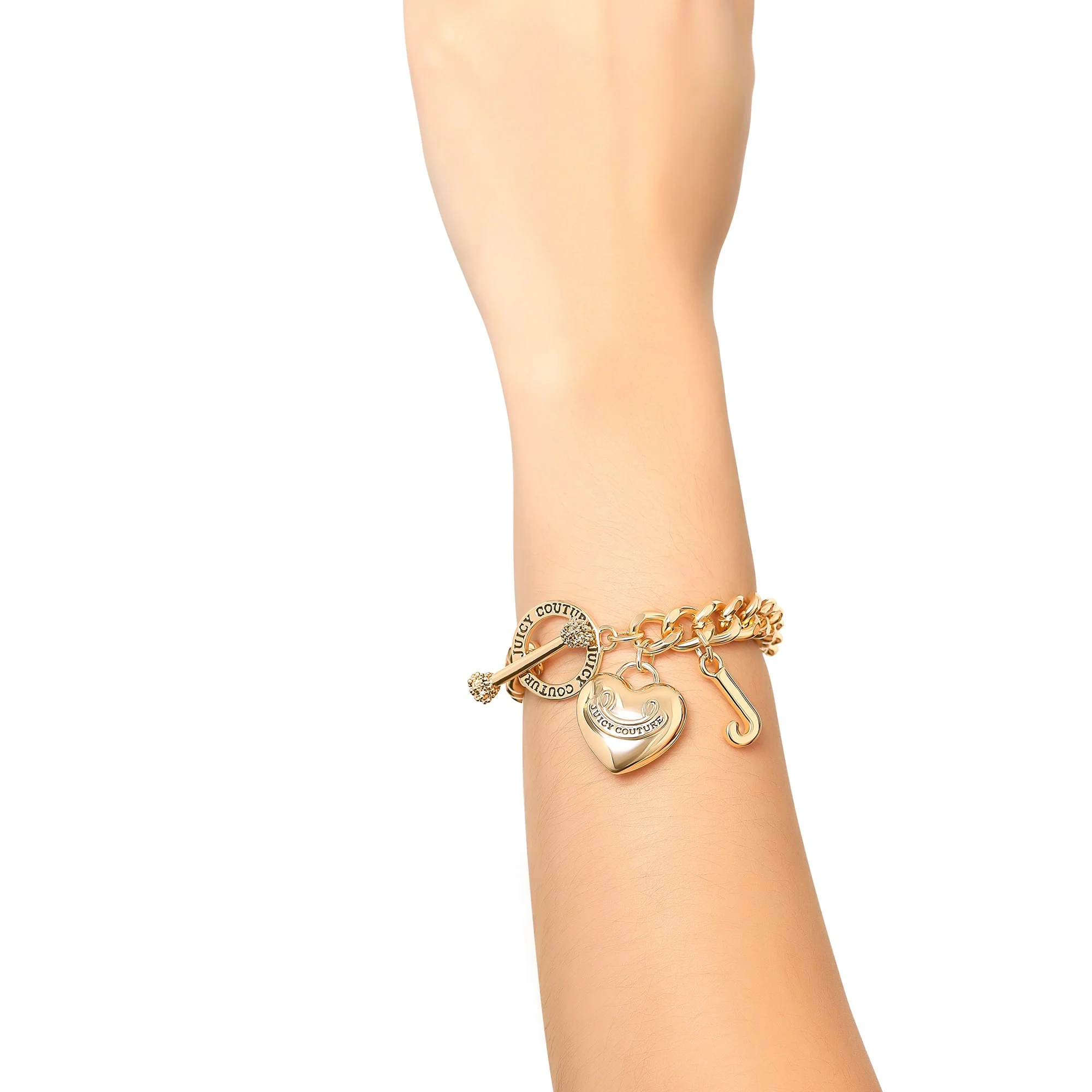 Heart Charm Toggle Bracelet - Image 2