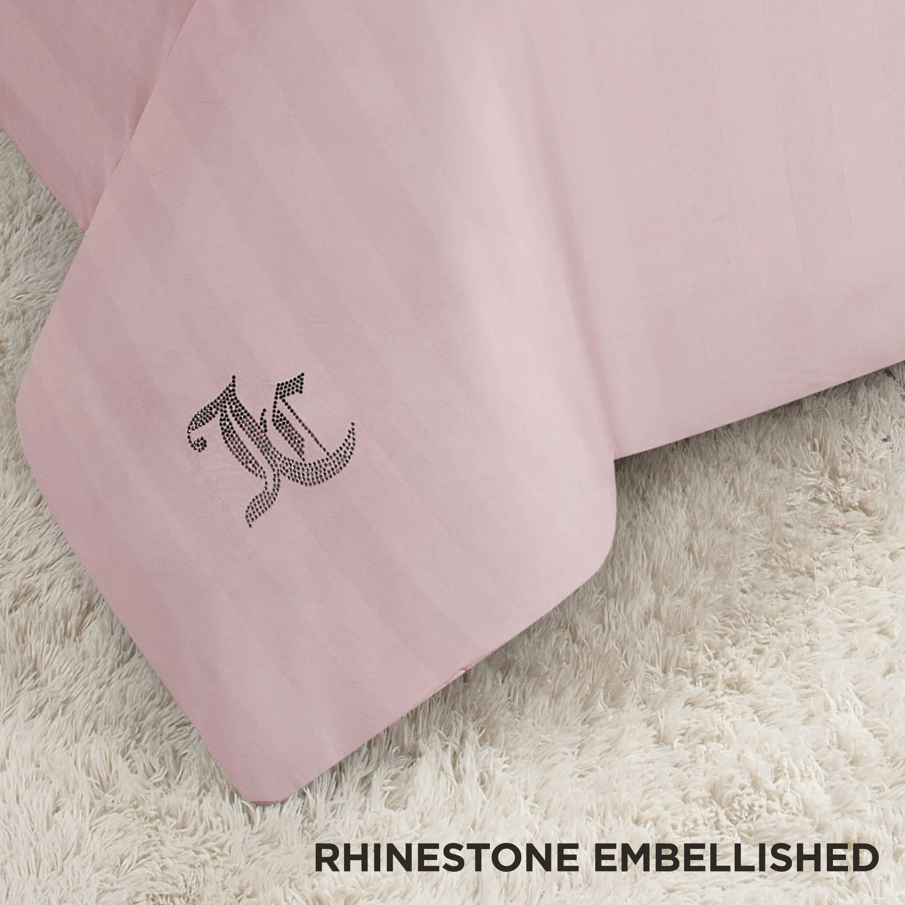 Jenny Velour Striped Jacquard Duvet Set - Image 6
