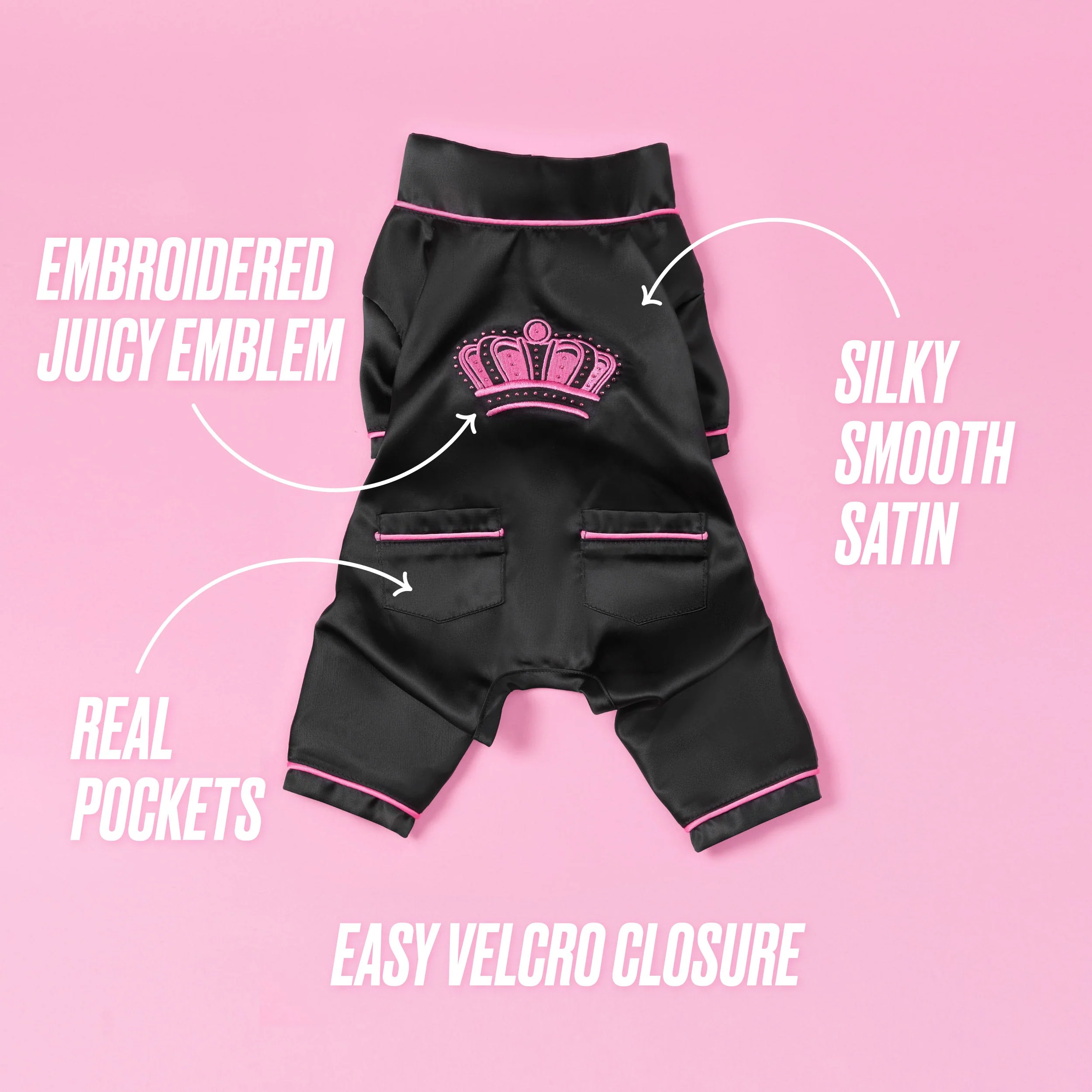 Juicy Couture Pet Silky Satin Pajamas - Image 3