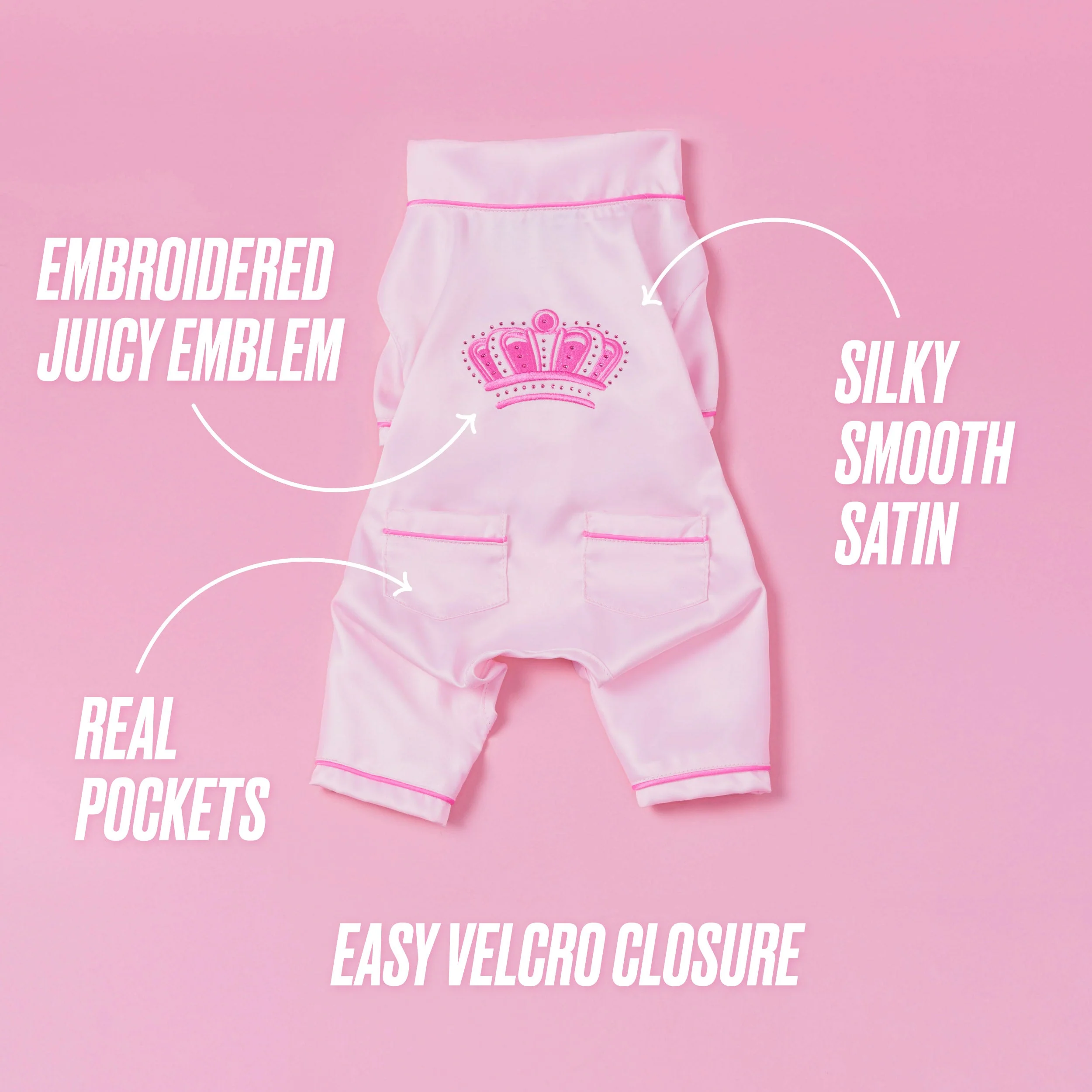 Juicy Couture Pet Silky Satin Pajamas - Image 3