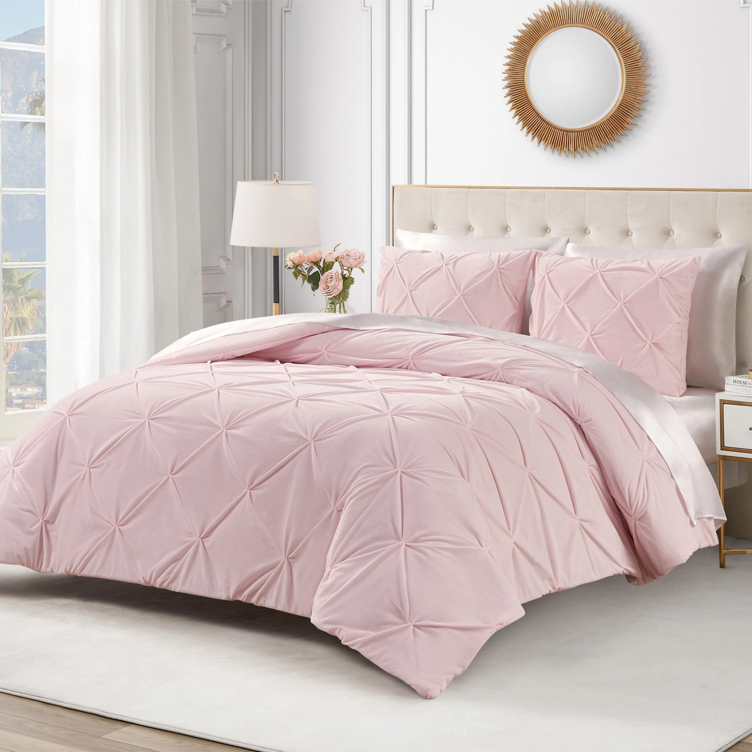 Kiss Pleat Micromink Comforter Set - Image 2