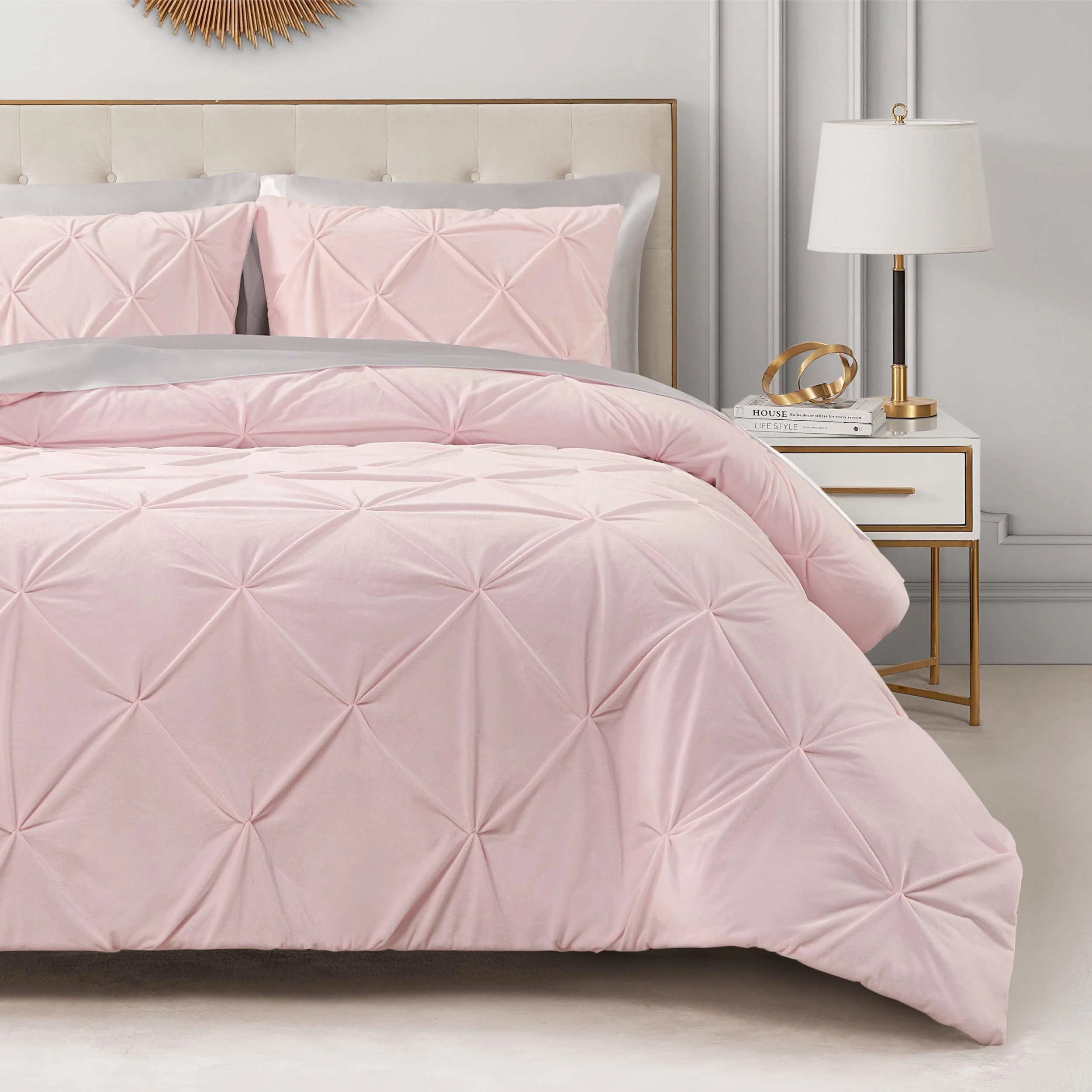 Kiss Pleat Micromink Comforter Set - Image 3