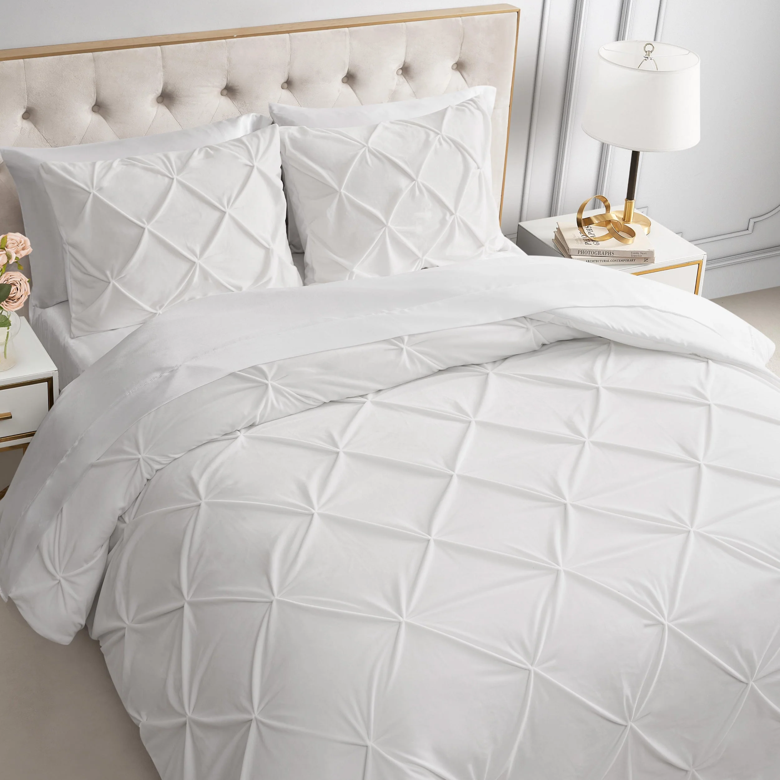 Kiss Pleat Micromink Comforter Set - Image 4