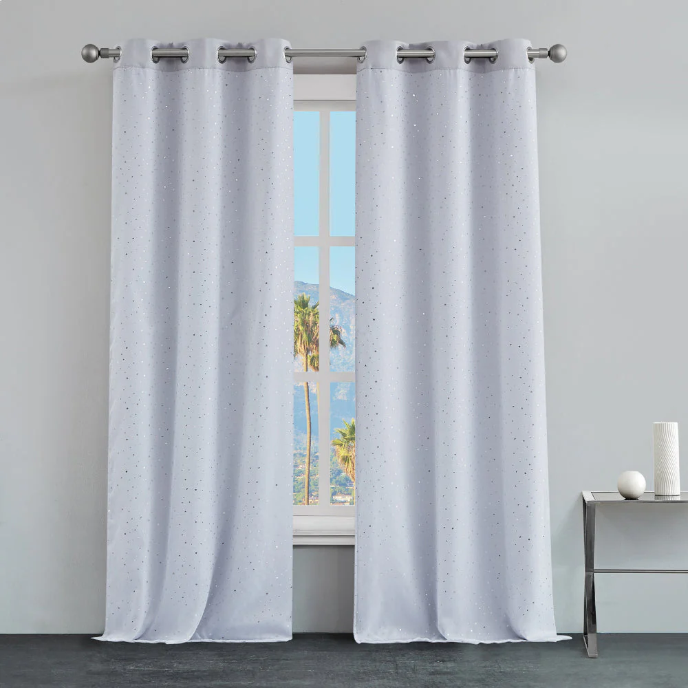 Melody Embellished Double Layer Curtains - Image 2