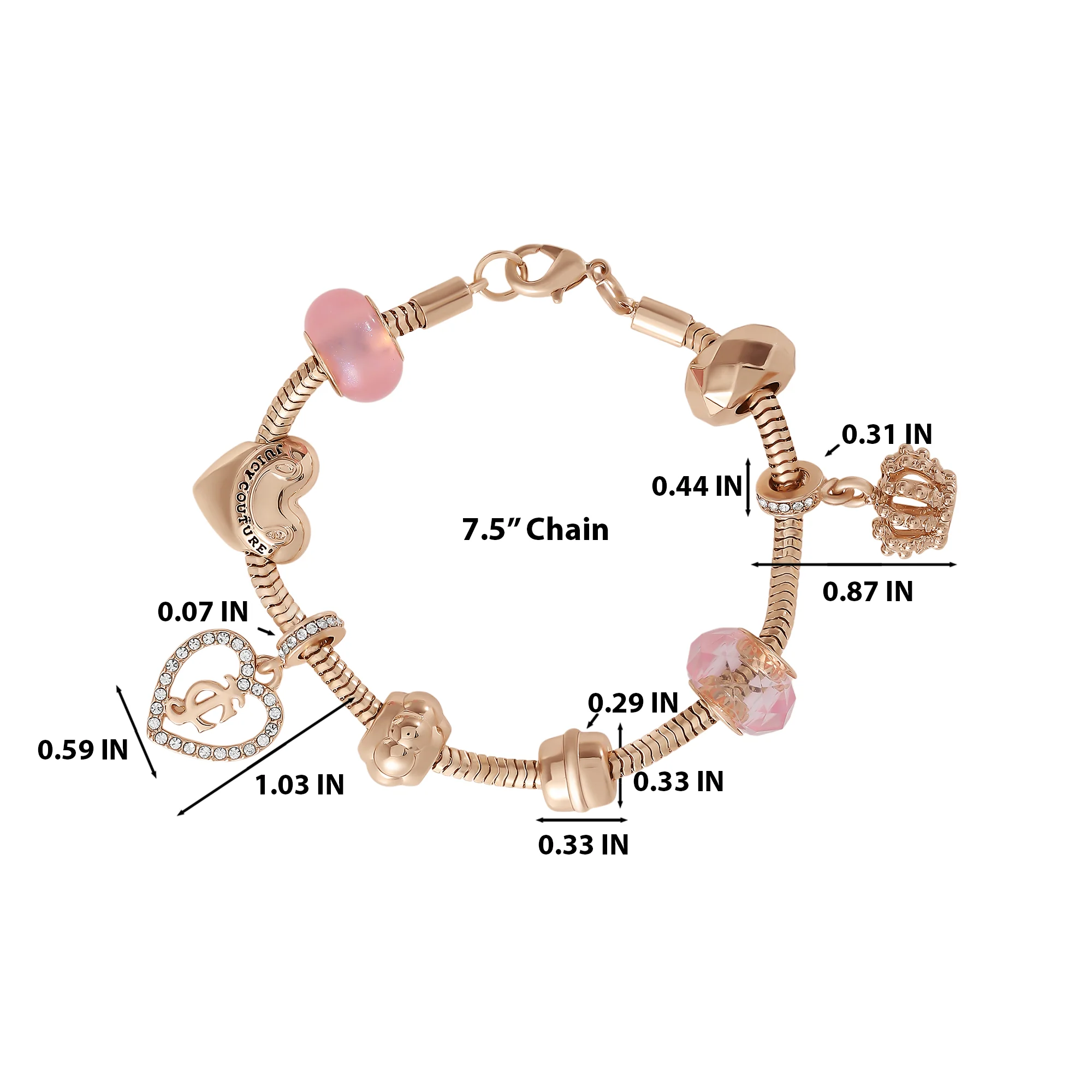 MultiāCharm Beaded Chain Bracelet - Image 4