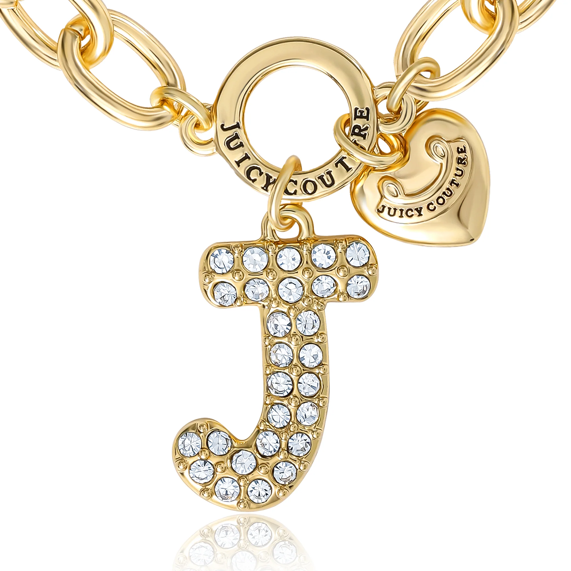 Pavé Initial Charm Bracelet, Letter J - Image 3