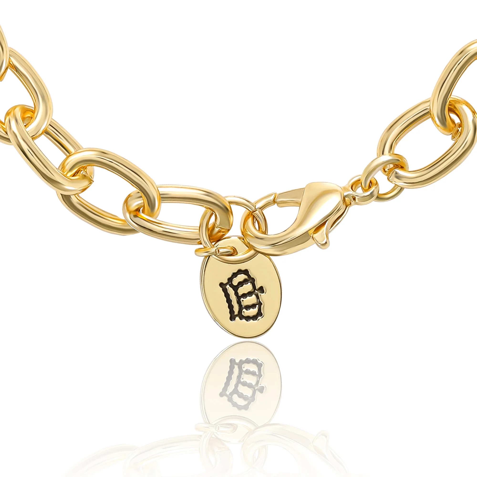 Pavé Initial Charm Bracelet, Letter K - Image 4