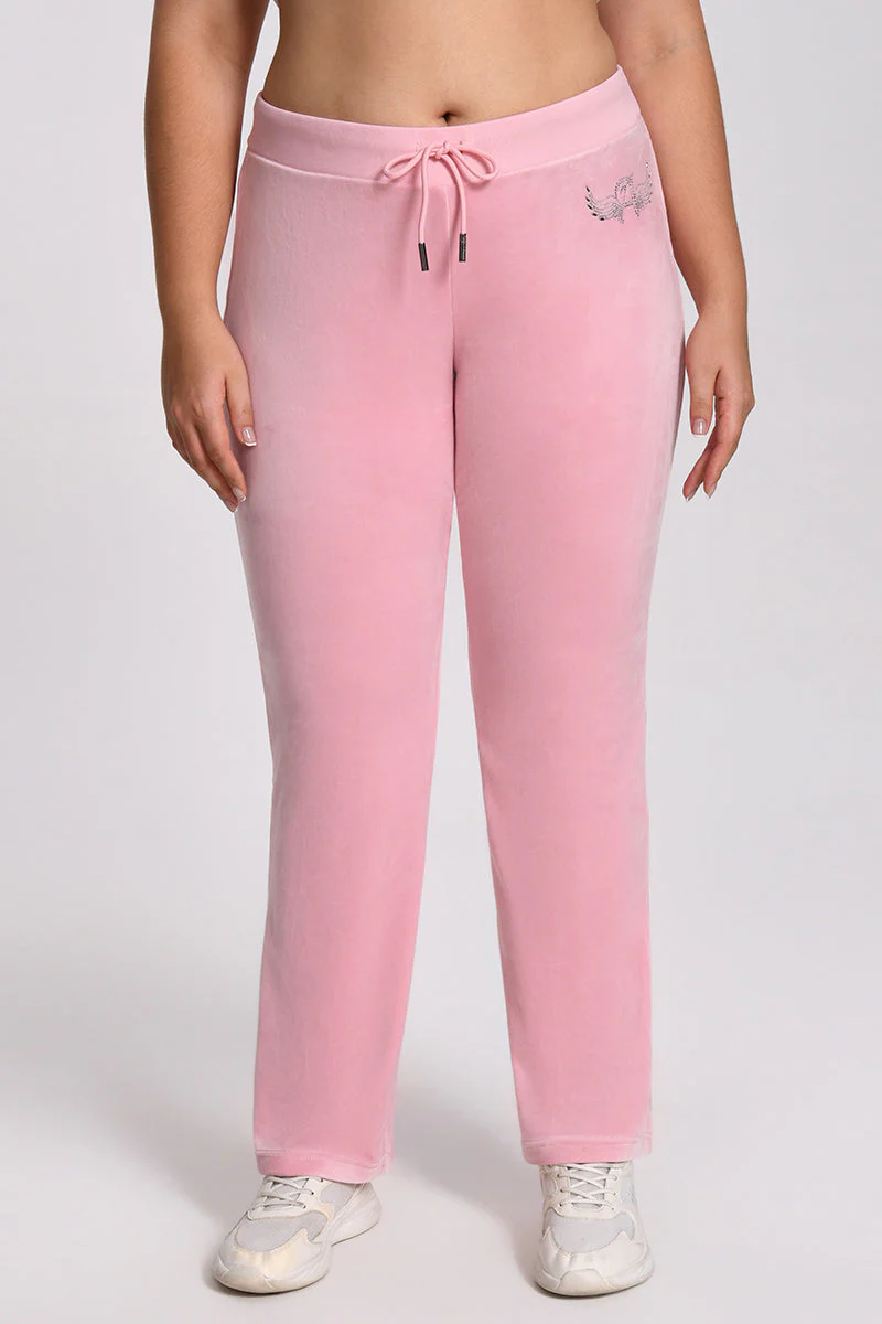 Plus-Size Angel Couture Big Bing Velour Track Pants - Image 3