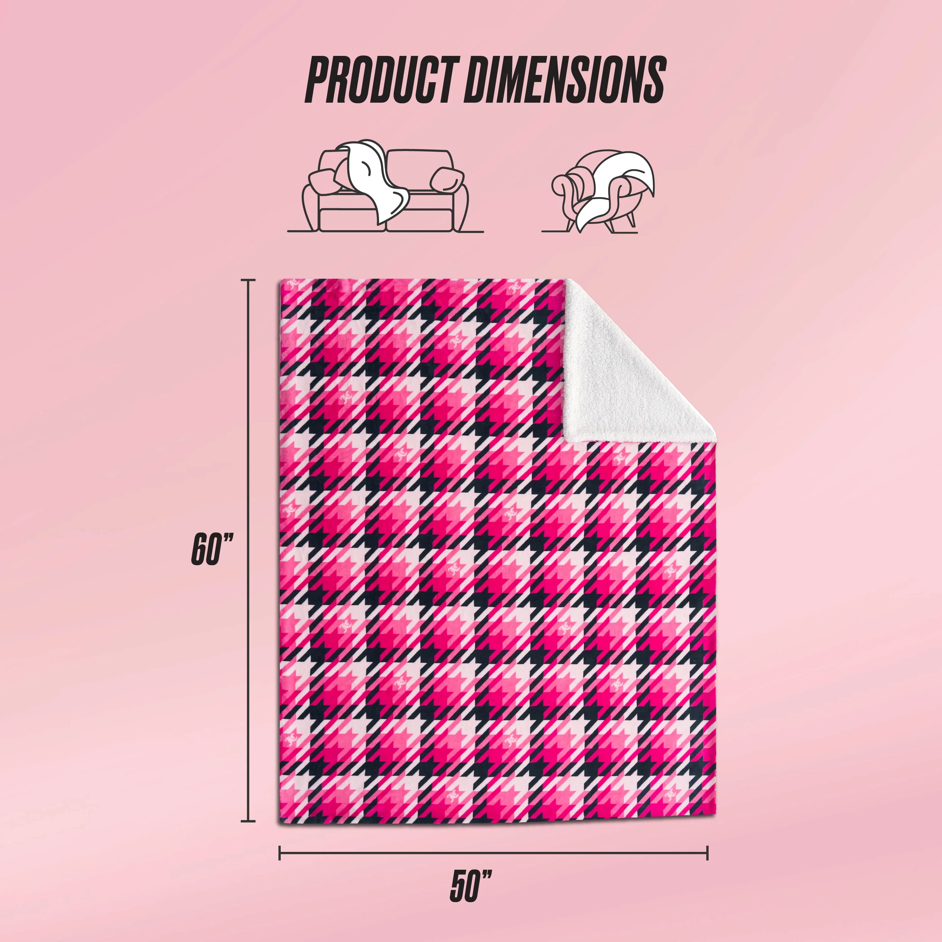 Plush Reversible Sherpa Throw Blanket - Image 3