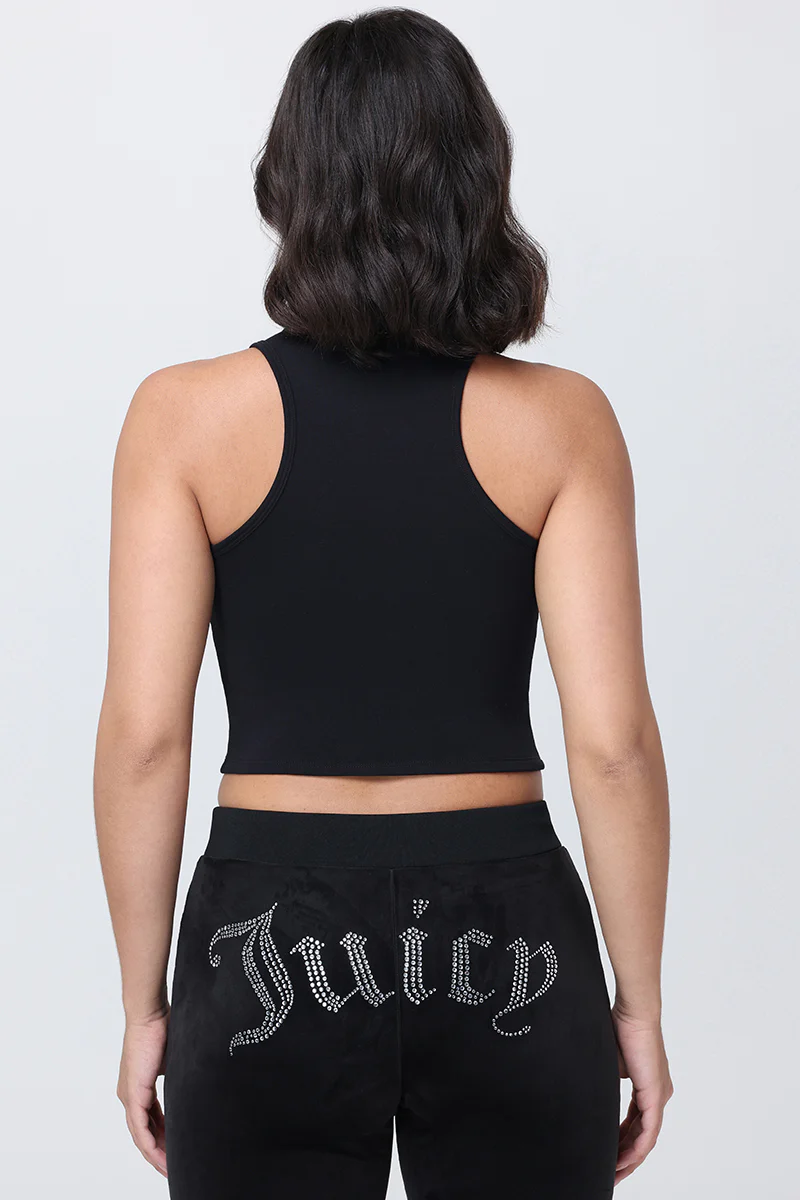 Small Bling High Neck Crop Tank - Image 2