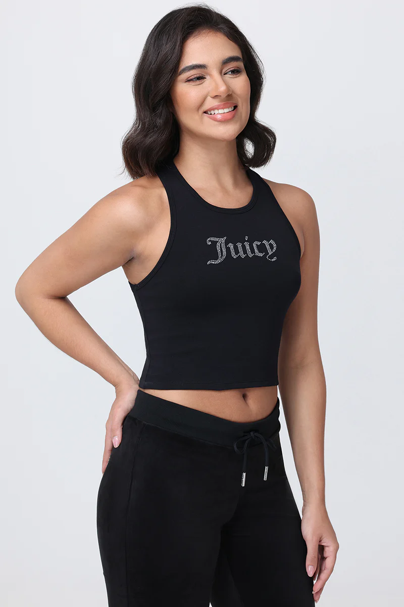 Small Bling High Neck Crop Tank - Image 4