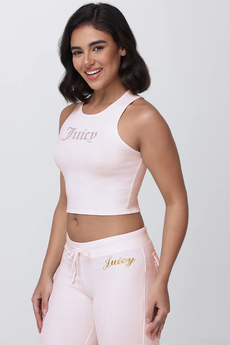 Small Bling High Neck Crop Tank - Image 4
