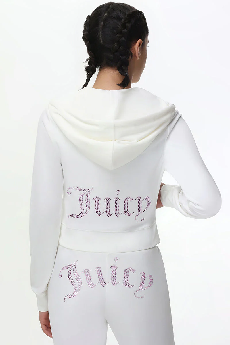 Technicolor Customizable Big Bling Velour Hoodie - Image 5