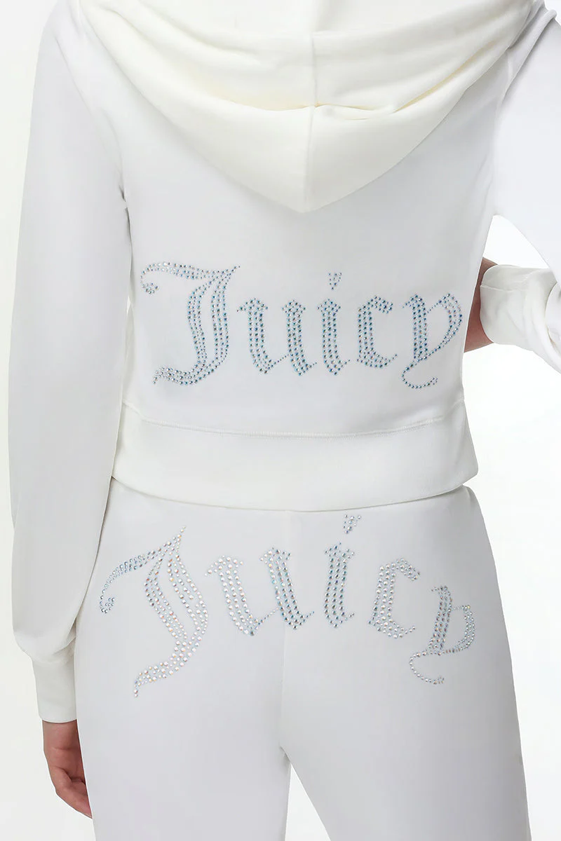 Technicolor Customizable Big Bling Velour Hoodie - Image 8