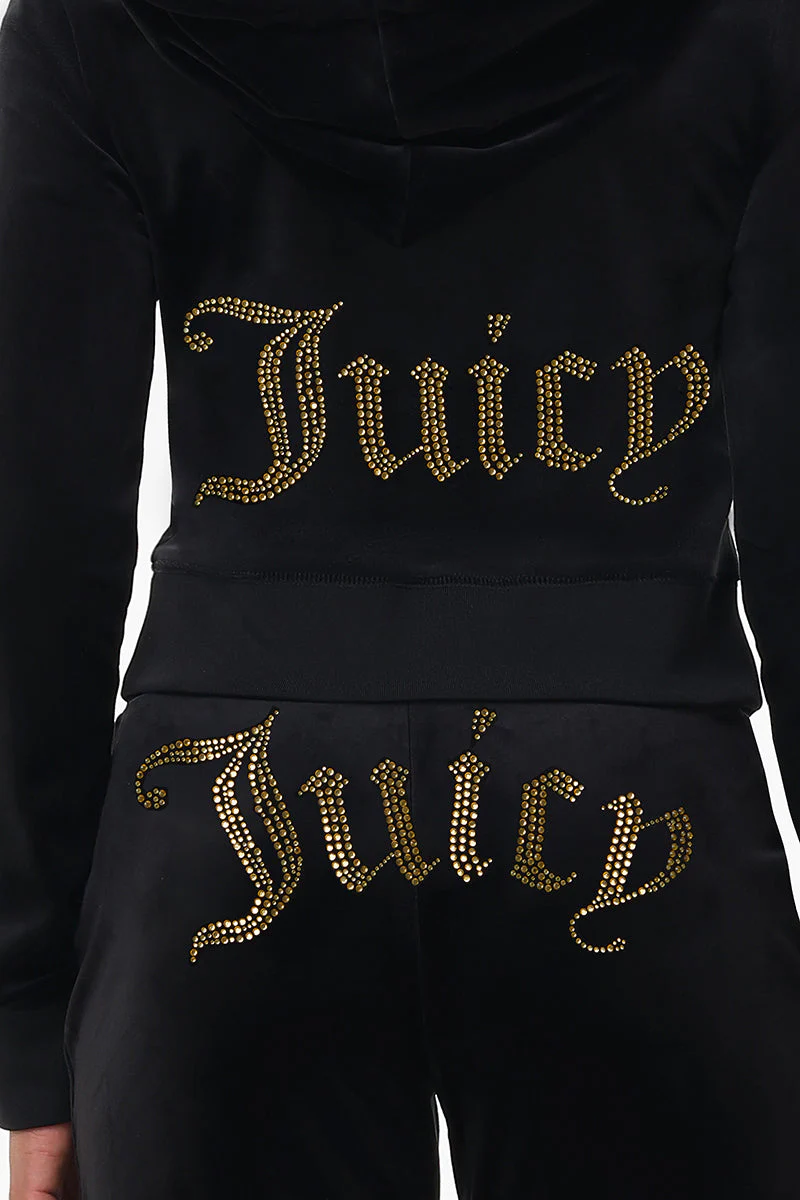 Technicolor Customizable Big Bling Velour Hoodie - Image 4
