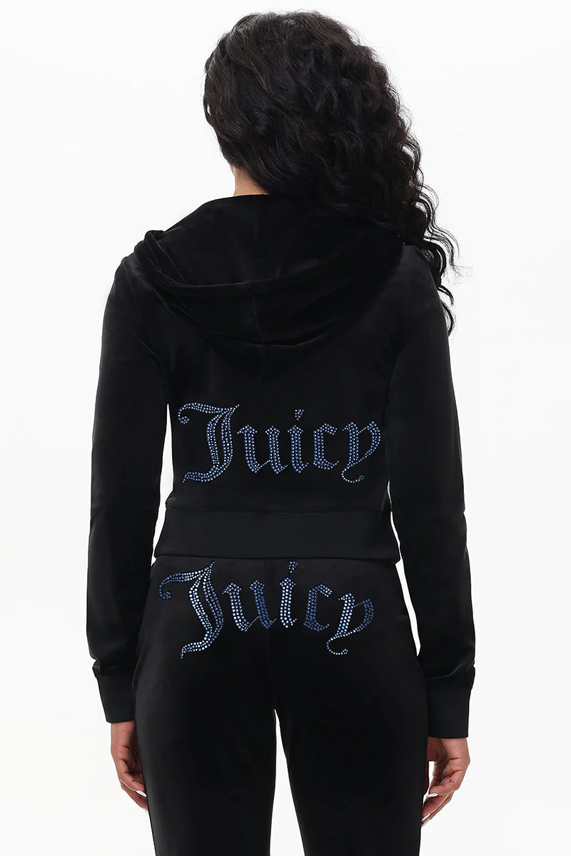 Technicolor Customizable Big Bling Velour Hoodie - Image 5