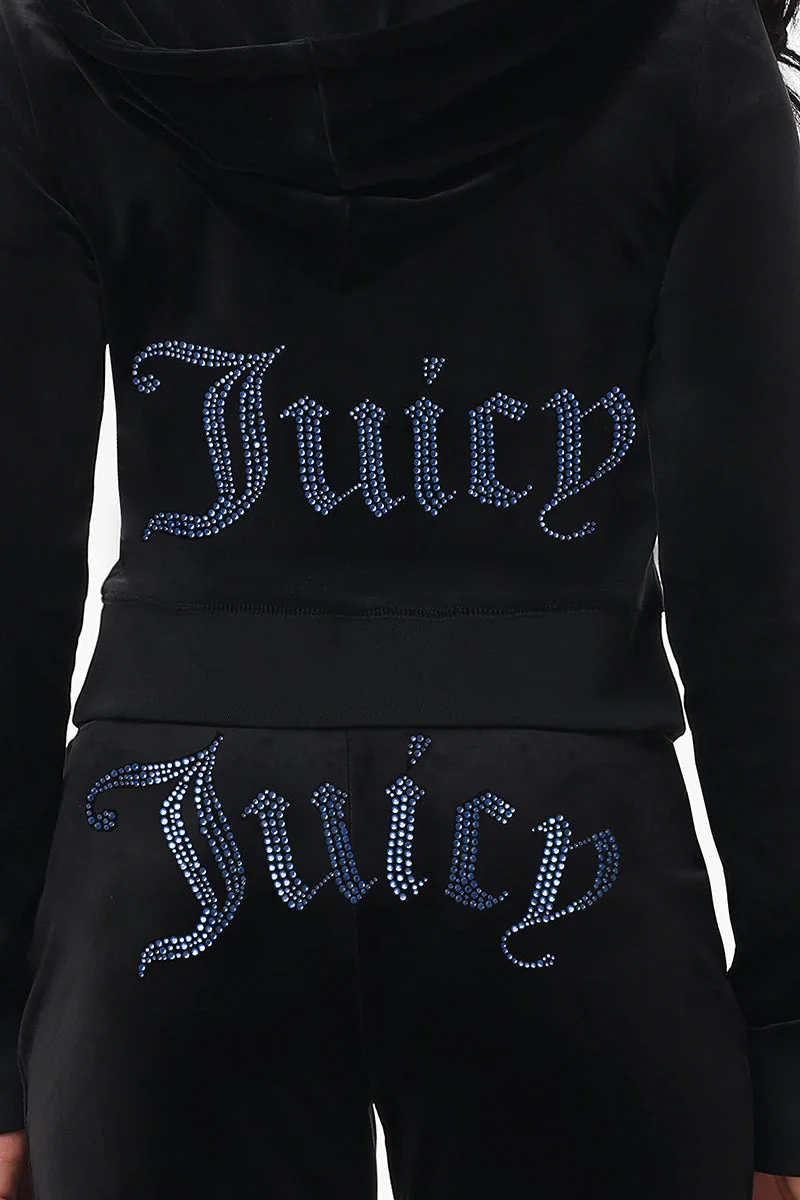 Technicolor Customizable Big Bling Velour Hoodie - Image 6