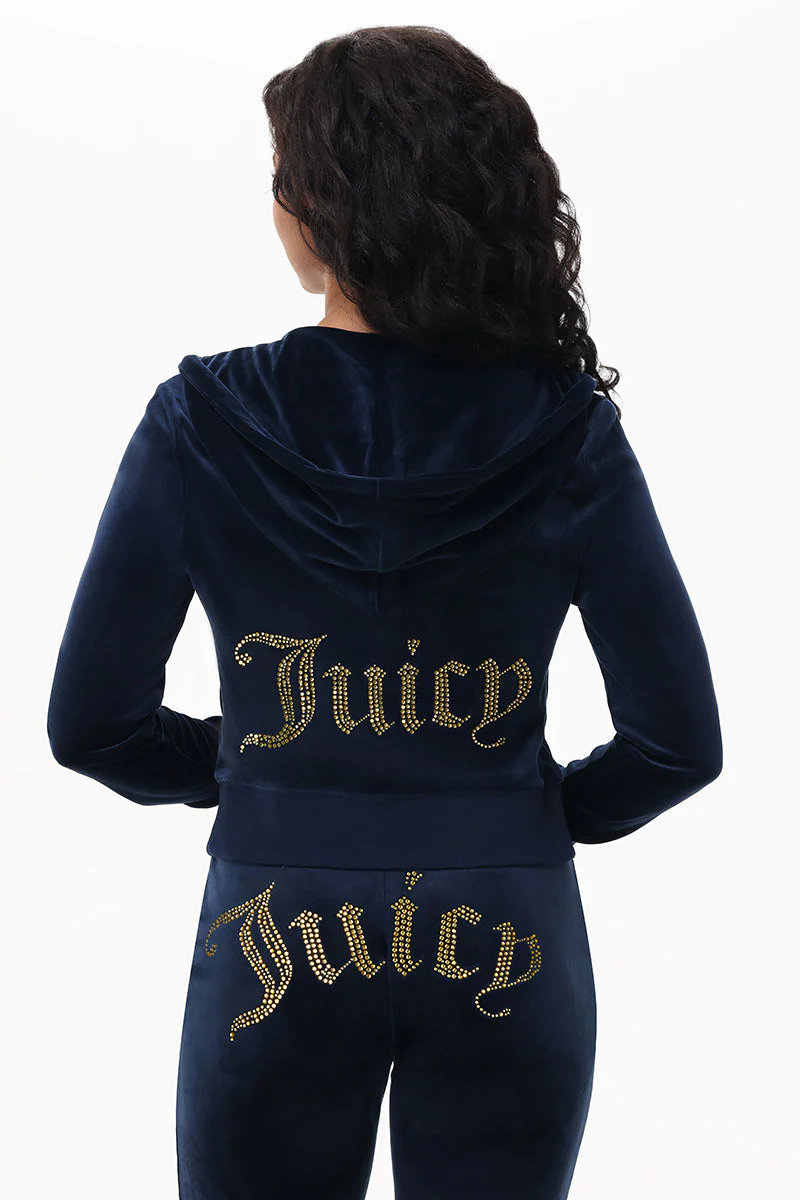 Technicolor Customizable Big Bling Velour Hoodie - Image 3