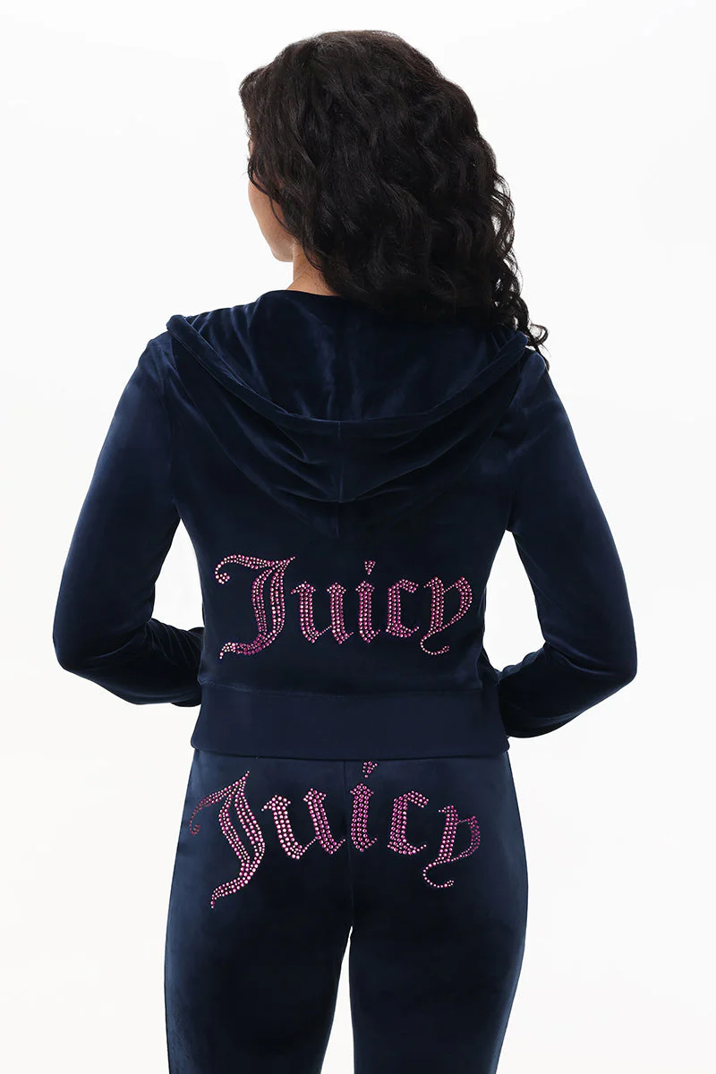 Technicolor Customizable Big Bling Velour Hoodie - Image 5