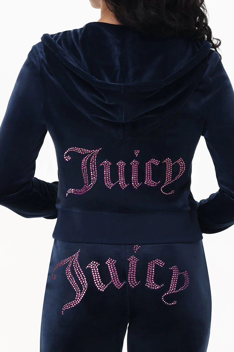 Technicolor Customizable Big Bling Velour Hoodie - Image 6