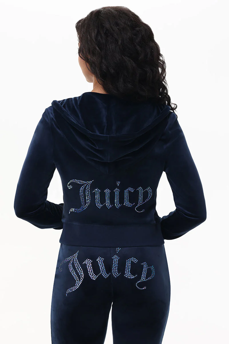 Technicolor Customizable Big Bling Velour Hoodie - Image 7