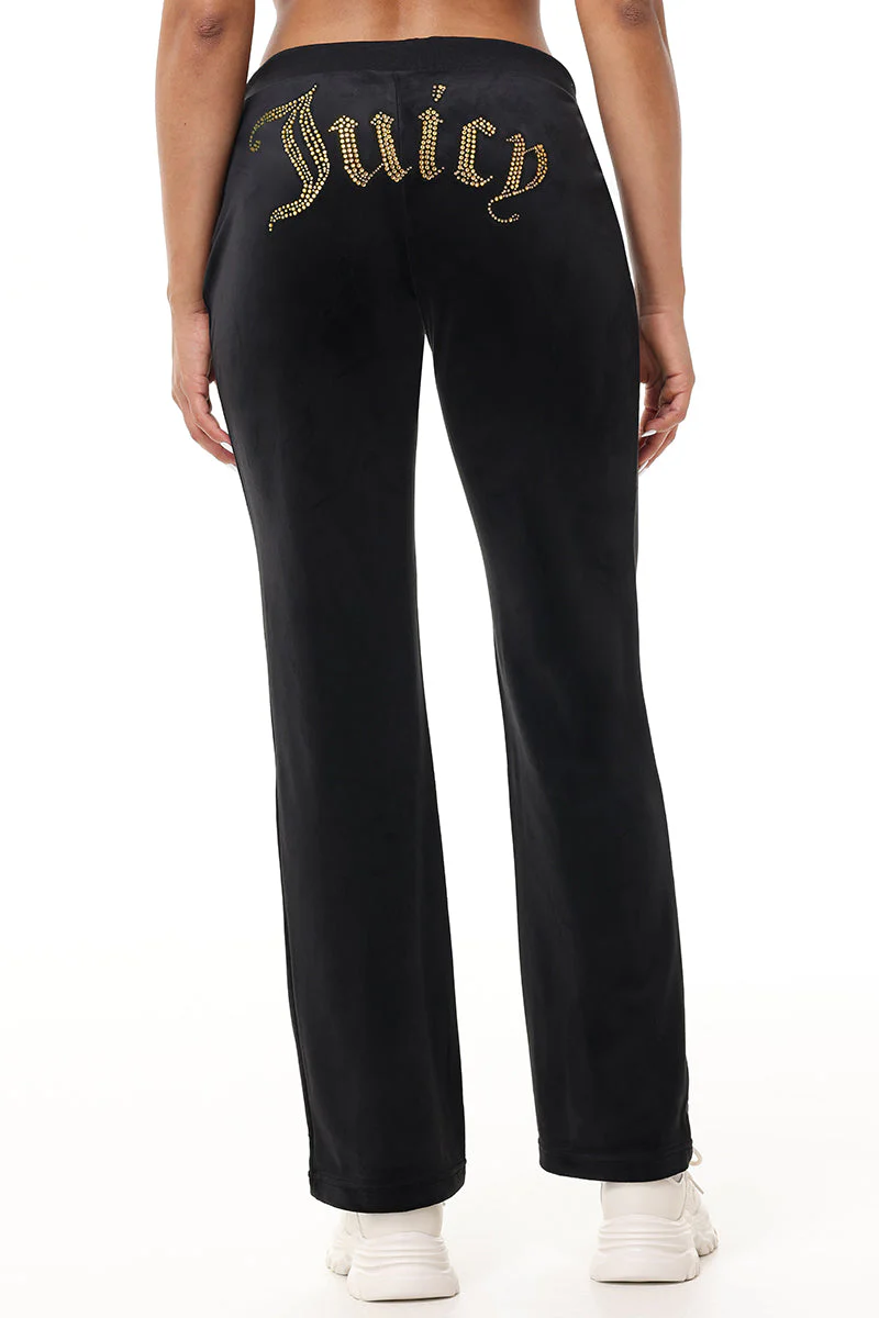 Technicolor Customizable Big Bling Velour Track Pants - Image 3