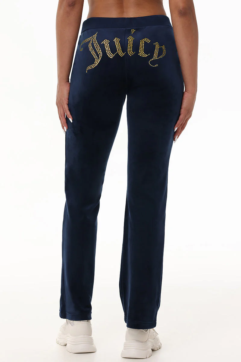 Technicolor Customizable Big Bling Velour Track Pants - Image 3