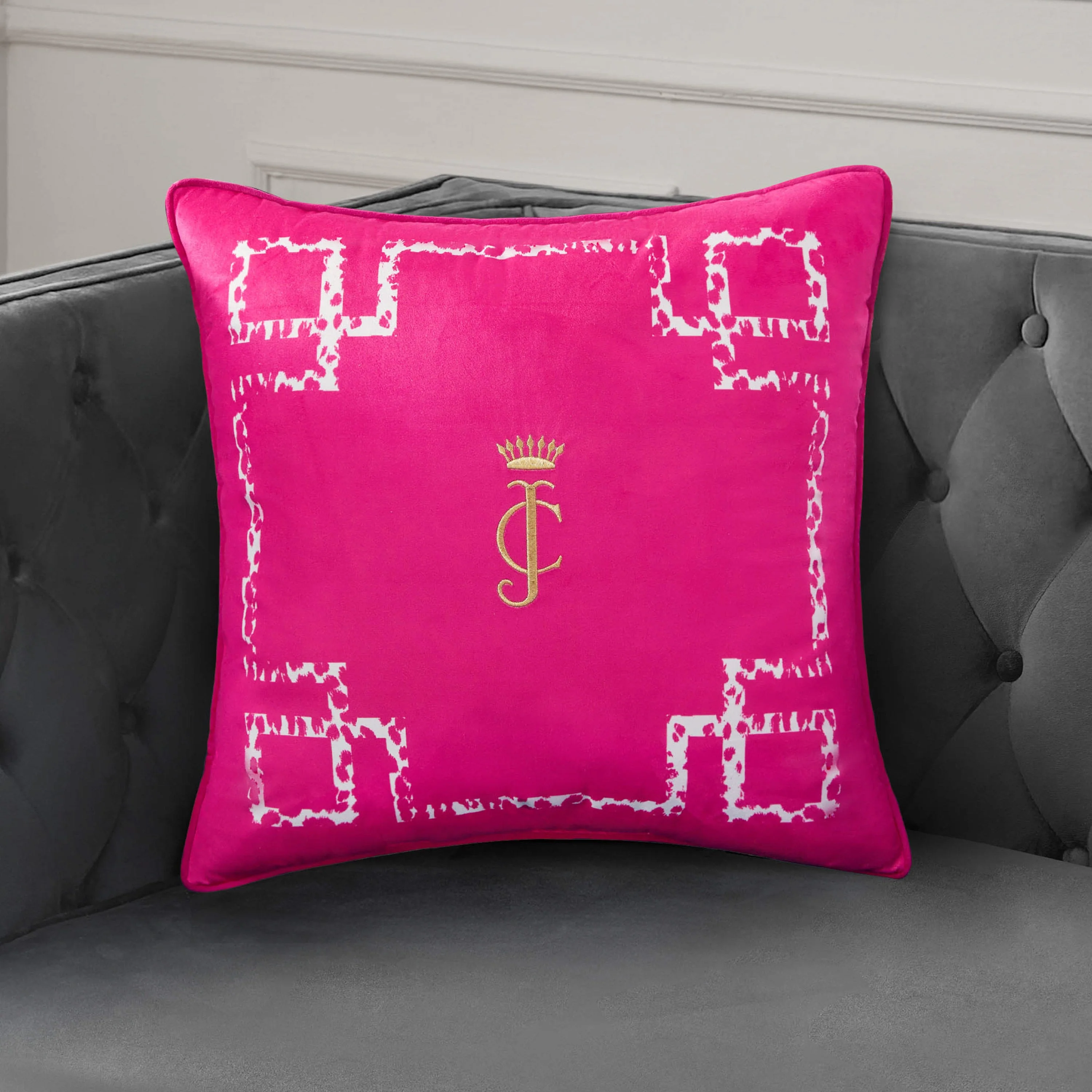 Velvet Lattice Pillow - Image 2