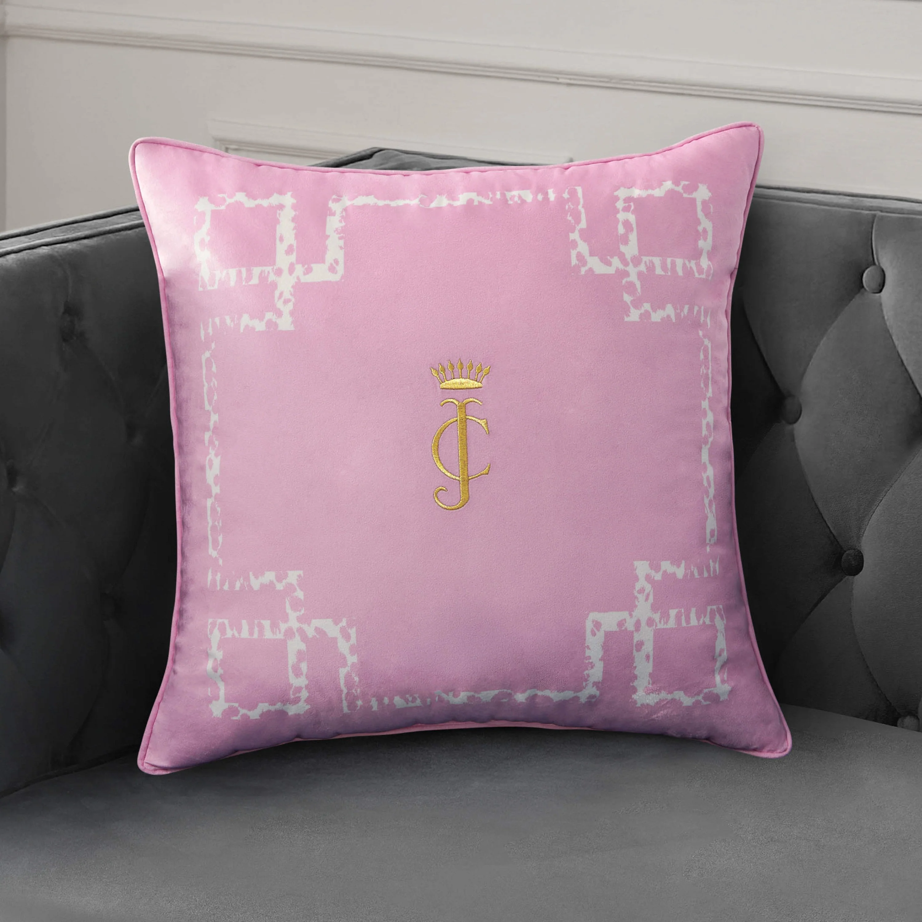 Velvet Lattice Pillow - Image 2