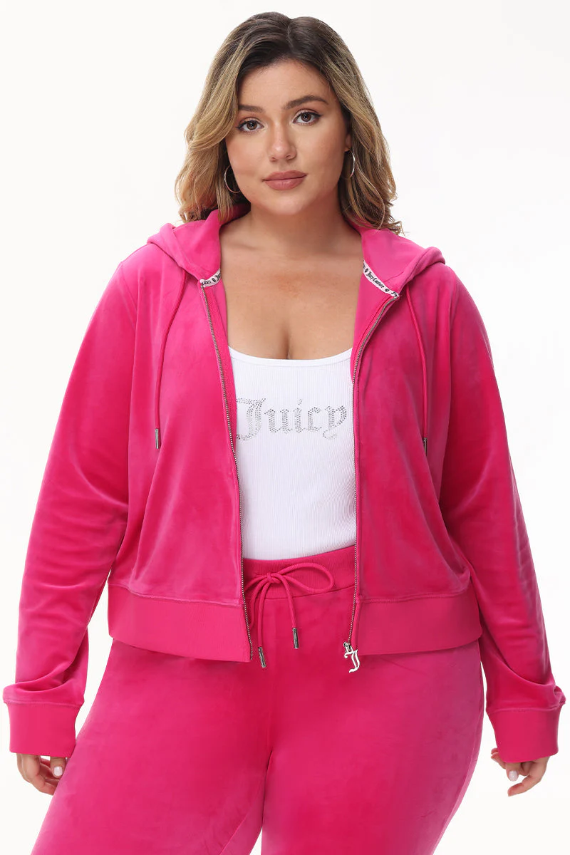 Wifey Customizable Big Bling Velour Hoodie - Image 7
